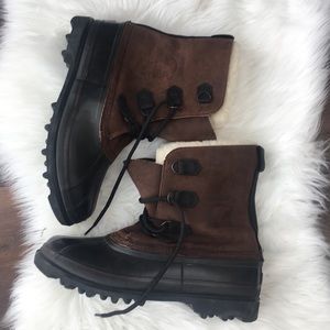 Sorel Bighorn Kaufman leather waterproof boots 13